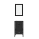 Goodyo Bathroom Vanity Sink Combo with Water-Grain Top - Black by HouseOfZazla