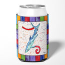 Beach and Seafood Letter Z Can or Bottle Hugger Cooler Sleeve for Standard 12 oz Cans, Insulated Foam Beer & Soda Can Hugger Reusable