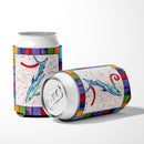 Beach and Seafood Letter Z Can or Bottle Hugger Cooler Sleeve for Standard 12 oz Cans, Insulated Foam Beer & Soda Can Hugger Reusable