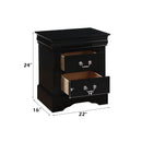 Louis Philippe III - Sleek Design Nightstand by Unique Piece Furniture