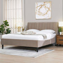 Aspen - Vertical Tufted Modern Headboard Platform Bed Set by HouseOfZazla