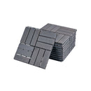 Acacia Wood Interlocking Deck Tiles Checker Pattern For Outdoor Flooring
