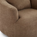360° Swivel Barrel Sofa Chair With Throw Pillow, Upholstered Accent Chair by HouseOfZazla