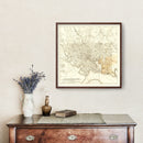 Vintage Map of Baltimore, Maryland 1873