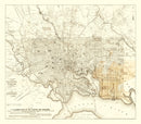 Vintage Map of Baltimore, Maryland 1873