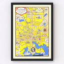 Vintage Map of Baltimore, Maryland 1935