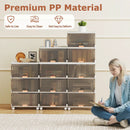 3/4/5/6-Cube Stackable Storage Bins with Detachable Wheels by LJGDeals