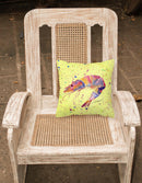 Decorative Throw Pillow 14x14 Indoor Outdoor Accent Cushion, Fabric Cover with Insert for Sofa, Bed, Porch & Living Room
