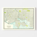 Vintage Map of Baltimore, Maryland 1892