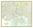 Vintage Map of Baltimore, Maryland 1892