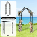 Metal Garden Arch with Adjustable Width