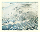 Vintage Map of Albuquerque, New Mexico 1886