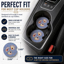 Oyster Set of 2 Cup Holder Car Coasters Absorbent Round Sandstone Coasters Gifts for Men or Women, 2.5, Multicolor