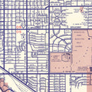 Vintage Map of Tucson, Arizona 1956