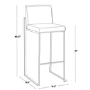 Fuji - Contemporary High Back Barstool Elegant Design by HouseOfZazla