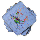 Crab Foam Coasters Set of 4 Cup Coasters for Indoor Outdoor, Tabletop Protection, Anti Slip, Mouse pad Material