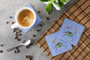 Crab Foam Coasters Set of 4 Cup Coasters for Indoor Outdoor, Tabletop Protection, Anti Slip, Mouse pad Material