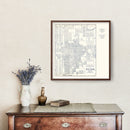 Vintage Map of Tucson, Arizona 1920
