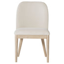 Solano Upholstered Dining Side Chair Beige (Set of 2)