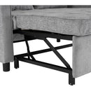56.9' Loveseat Sofa Pull-out Sofa Bed Sleeper Sofa with a Reversible Backrest Cushion, Side Pockets, Two USB Ports and a Phone Holder for Living Room, Grey