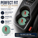 Crawfish Set of 2 Cup Holder Car Coasters Absorbent Round Sandstone Coasters Gifts for Men or Women, 2.5, Multicolor