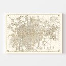 Vintage Map of Atlanta, Georgia 1931