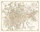 Vintage Map of Atlanta, Georgia 1931