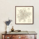 Vintage Map of Atlanta, Georgia 1912
