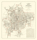 Vintage Map of Atlanta, Georgia 1912