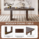 Extendable Dining Set, Farmhouse Extendable Table With Upholstered Chairs by HouseOfZazla