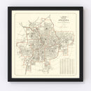 Vintage Map of Atlanta, Georgia 1912