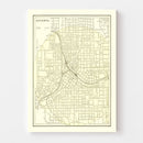 Vintage Map of Atlanta, Georgia 1892