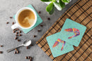 Shrmip Foam Coasters Set of 4 Cup Coasters for Indoor Outdoor, Tabletop Protection, Anti Slip, Mouse pad Material