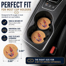 Shrimp Set of 2 Cup Holder Car Coasters Absorbent Round Sandstone Coasters Gifts for Men or Women, 2.5, Multicolor