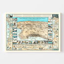 Vintage Map of Long Beach, California 1936