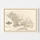 Vintage Map of Oakland, California 1903