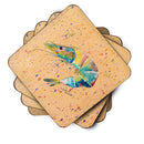 Shrimp Foam Coasters Set of 4 Cup Coasters for Indoor Outdoor, Tabletop Protection, Anti Slip, Mouse pad Material
