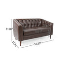 Sophisticated Loveseat With Diamond Stitched Detailing by HouseOfZazla