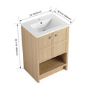 Modern Freestanding Bathroom Vanity With Ceramic Sink And Soft Closing Doors by Unique Piece Furniture