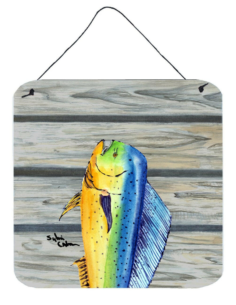 Dolphin Mahi Mahi Aluminium Metal Wall or Door Hanging Prints