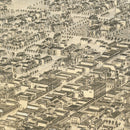 Vintage Map of Sacramento, California 1870