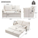 Pull Out Sofa Bed, Convertible Sleeper Sofa Couch, Side Storage, And USB / C - Type Charging Ports Chair by Unique Piece Furniture