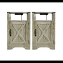 Farmhouse Nightstand, Charging Station & Storage by HouseOfZazla