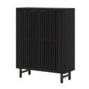 6 Tier Shoe Cabinet With Louvered Doors by HouseOfZazla