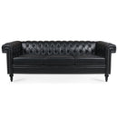 Traditional Square Arm Removable Cushion 3 Seater Sofa by Unique Piece Furniture