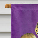 Tiger Fleur de Lis Baseball House Flag 28x40 Porch Sleeve Pole Decorative Outside Yard Banner Artwork Wall Hanging, Polyester