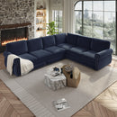 118" L-Shaped Convertible Sleeper Sofa