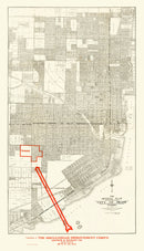 Vintage Map of Miami, Florida 1918