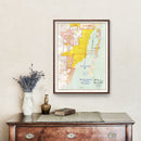 Vintage Map of Miami, Florida 1926