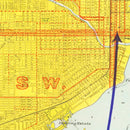 Vintage Map of Miami, Florida 1926